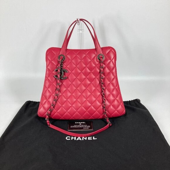CHANEL Hand Bag Shoulder Bag CC Mark Matelasse Quilted 2WAY Tote Bag - Picture 1 of 13